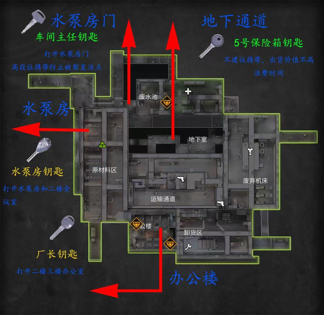 萤火突击《萤火突击地图攻略》~~~~巴夫工厂地图