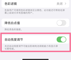 屏幕亮度自动调节关闭后变暗